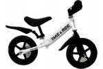 Детский велобег Take&Ride на полиуретановых колесах EVA с крыльями бело-черный RB-50 