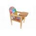 Детский деревянный стульчик для кормления, стульчик-трансформер "ZOO".