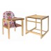 Детский деревянный стульчик для кормления, стульчик-трансформер "Совенок".